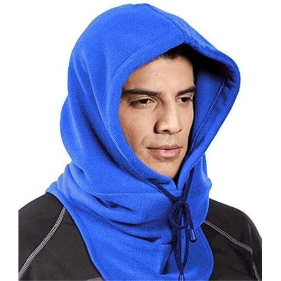 Fleece Cold Weather Face and Neck Mask Blue - Picture 2 of 2